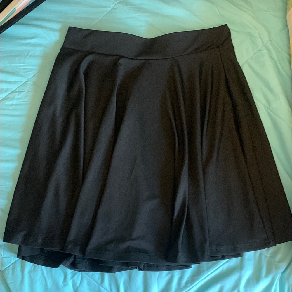 Black Flared Skirt